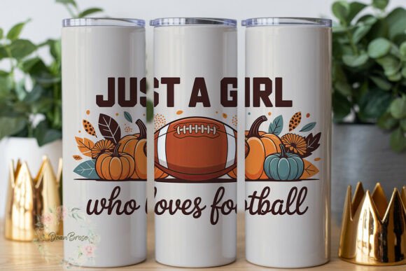 Autumn Sports Girl Tumbler Wrap Graphics for Design