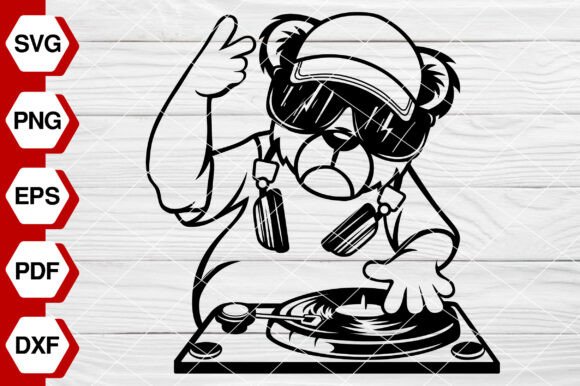 Cool Teddy Bear SVG: Hip Hop Bear Graphic for Local Branding
