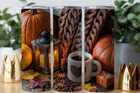 Cozy Sweater Weather 20oz Tumbler Wrap Graphics