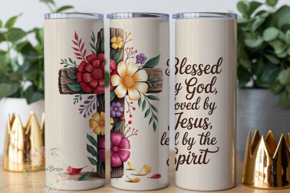 Floral Cross Blessed 20oz Tumbler Wrap Review