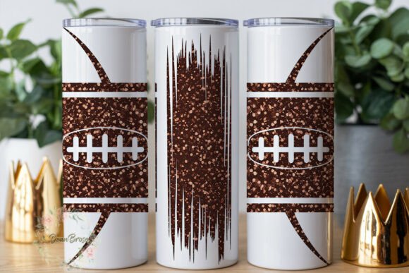 Glitter Sports Ball Tumbler Wrap Graphics