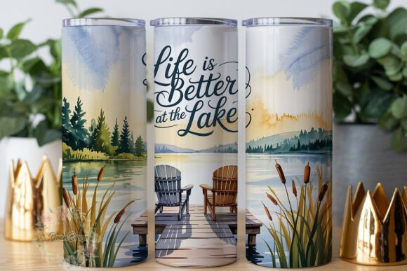 Lake Life Landscape 20oz Tumbler Wrap: Graphics & Branding Review