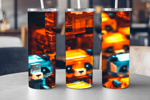 Panda Party Crowd Tumbler Graphics & Tumbler Wraps