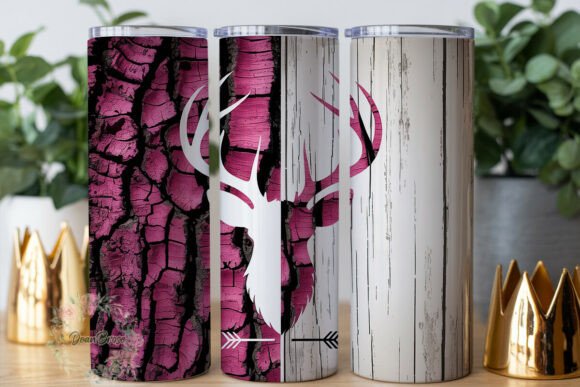 Rustic Deer Graphics for Tumbler Wraps