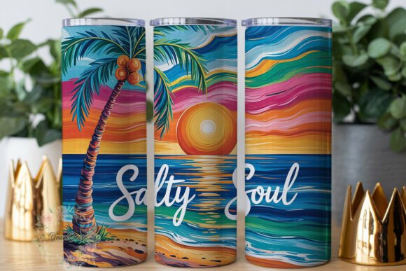 Salty Soul Beach Scene: Graphics & Tumbler Wraps Review