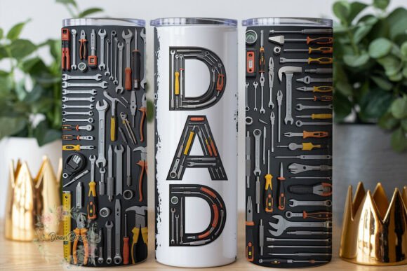 Tool DAD Flat Lay 20oz Tumbler Wrap: Graphics for Tumbler Wraps